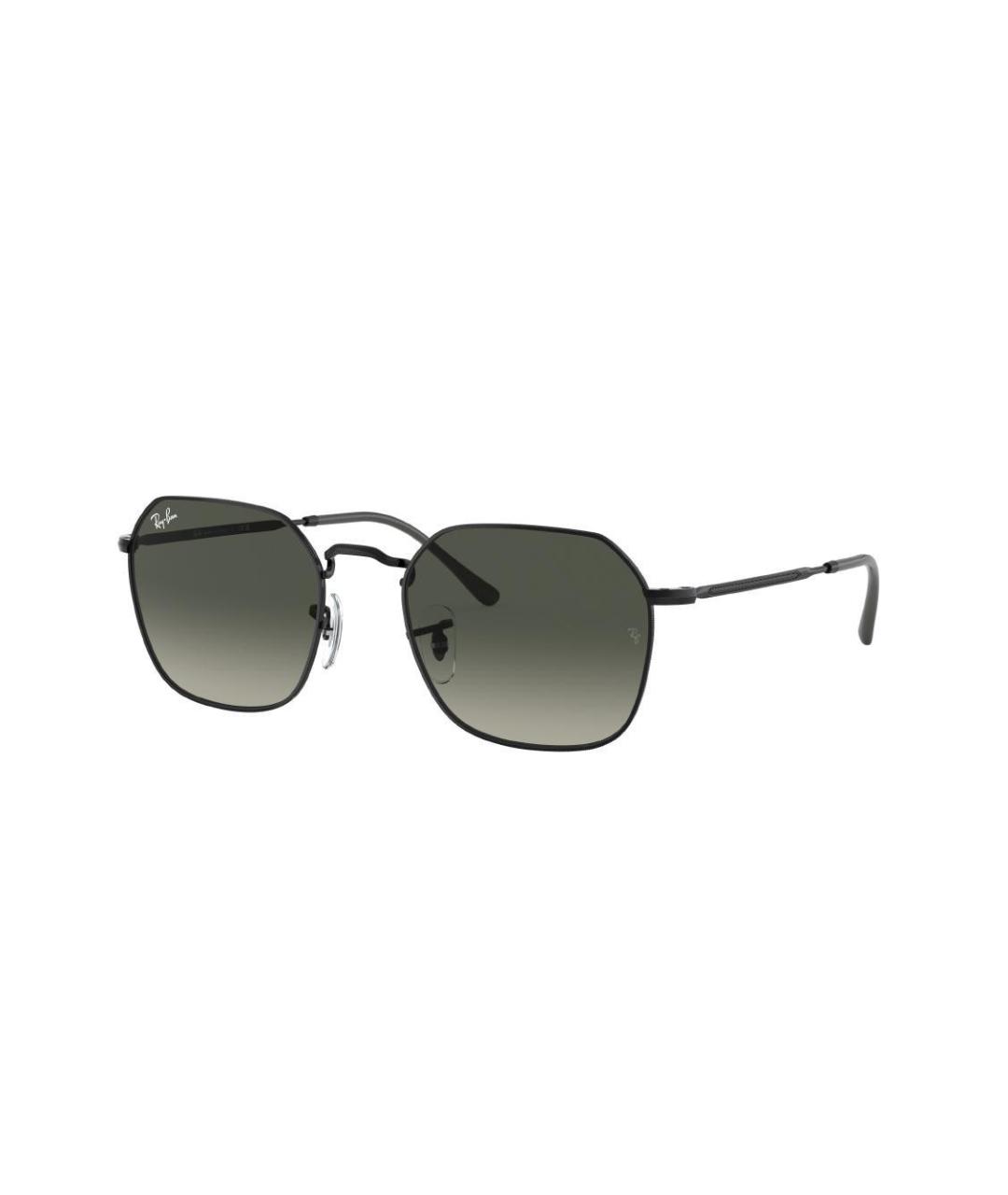 RAY BAN Черные металлические солнцезащитные очки, фото 1