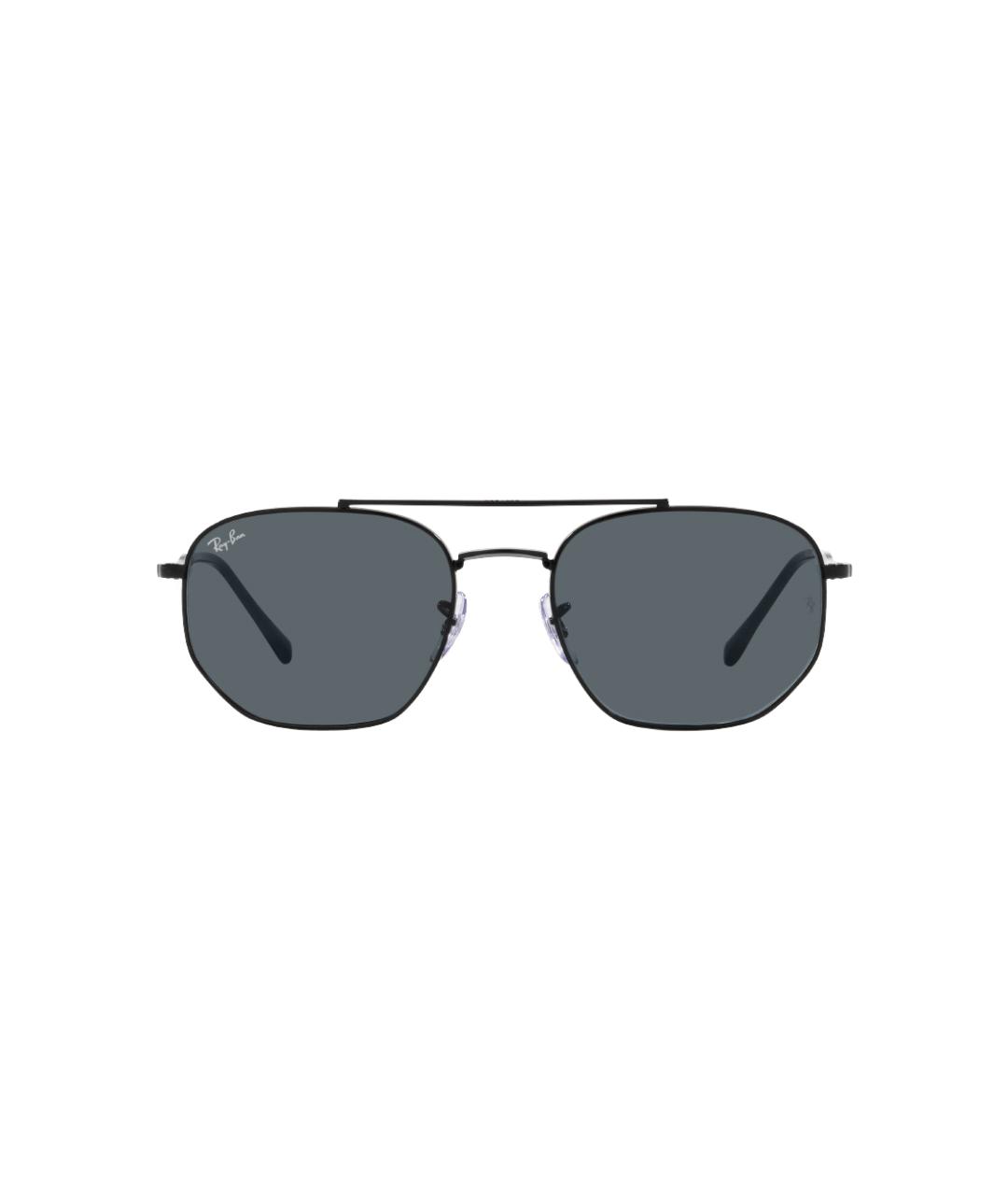 RAY BAN Черные металлические солнцезащитные очки, фото 2