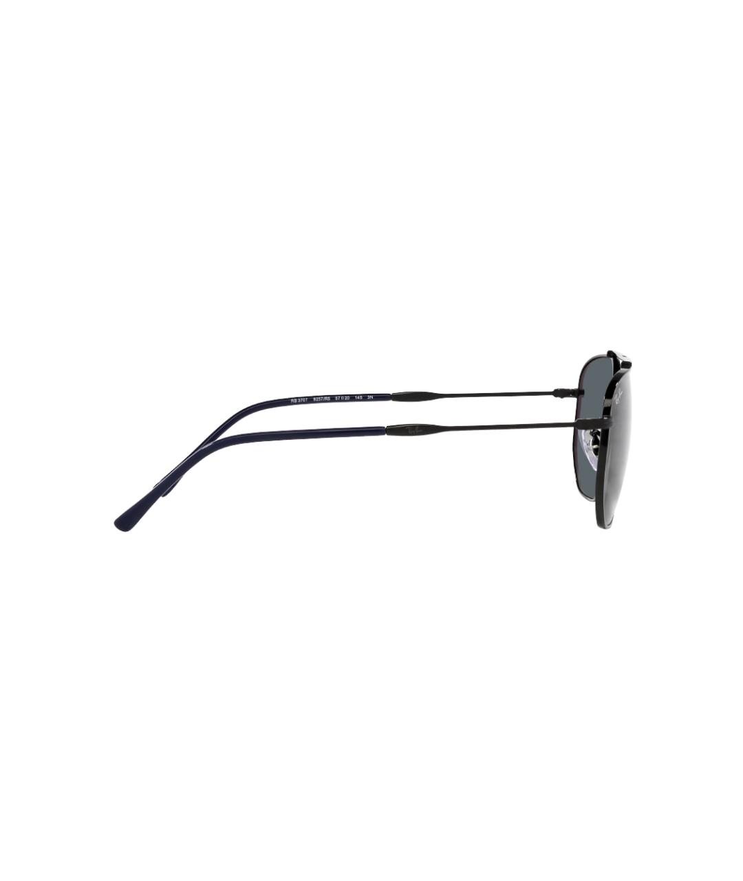 RAY BAN Черные металлические солнцезащитные очки, фото 3