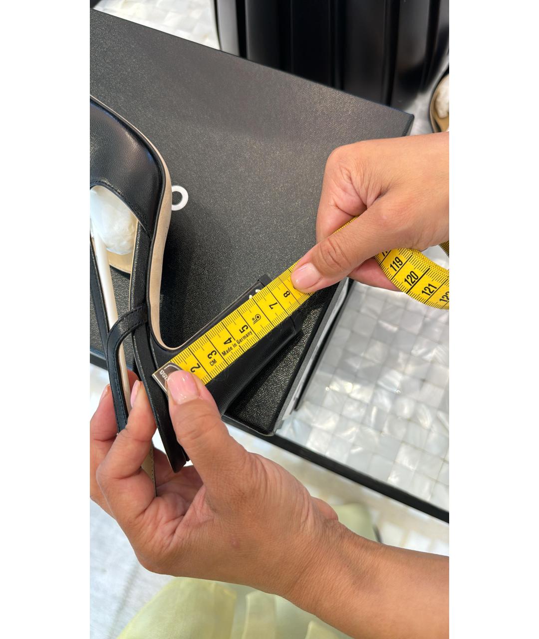 CHANEL Черные кожаные туфли, фото 2