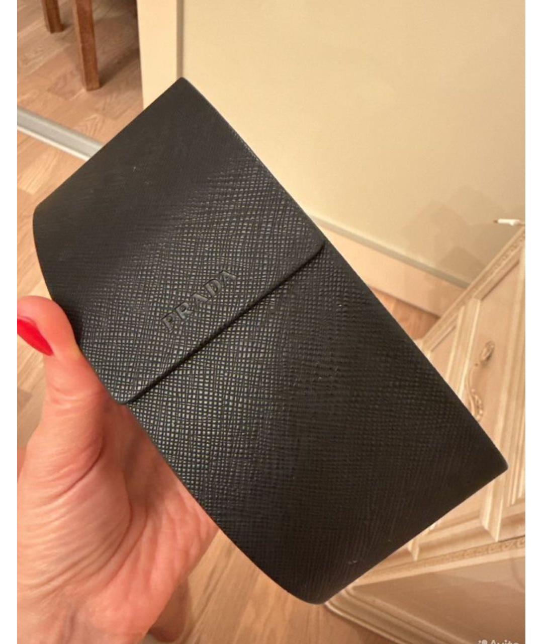 PRADA Коричневые пластиковые солнцезащитные очки, фото 4
