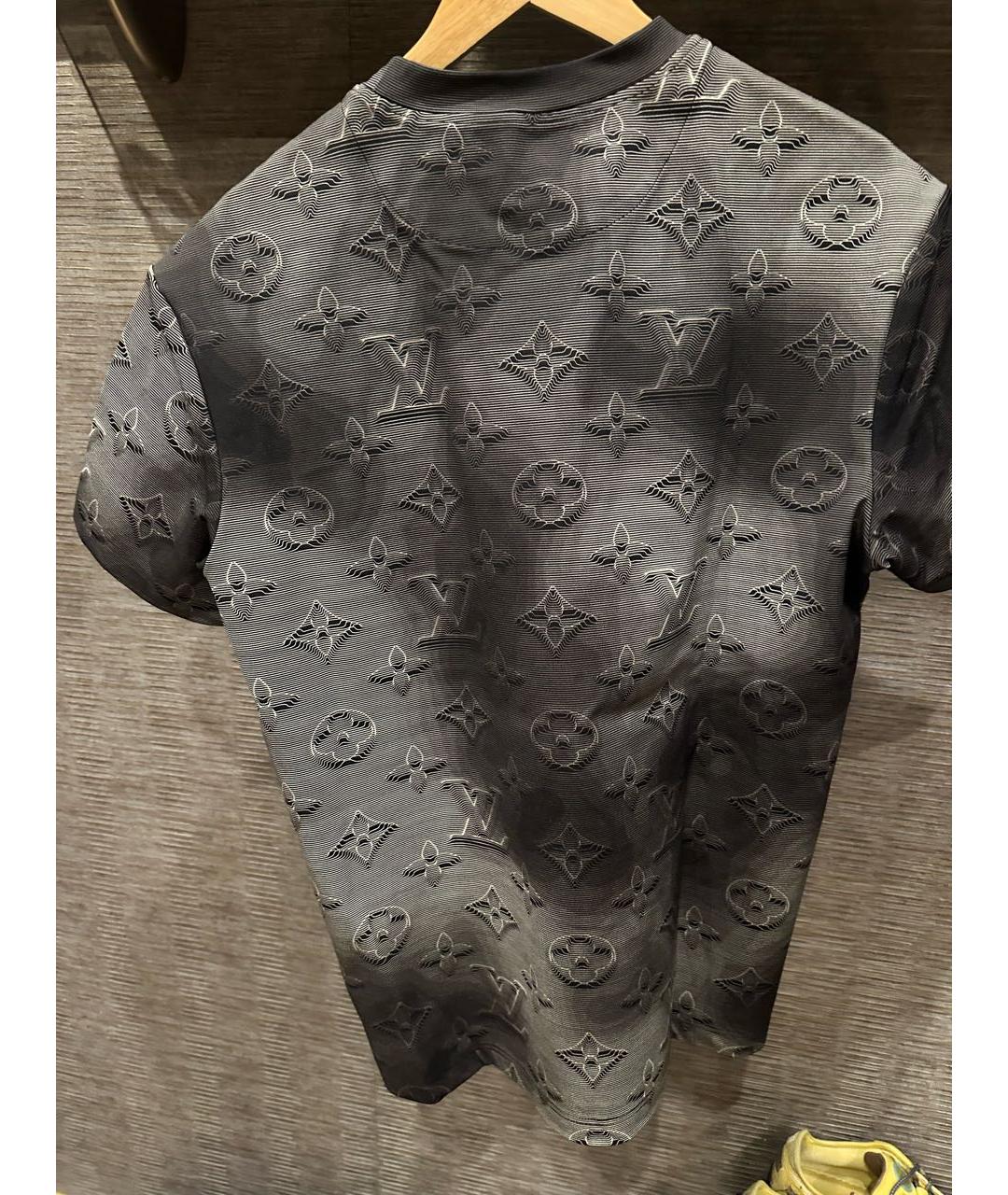 LOUIS VUITTON Антрацитовая футболка, фото 4