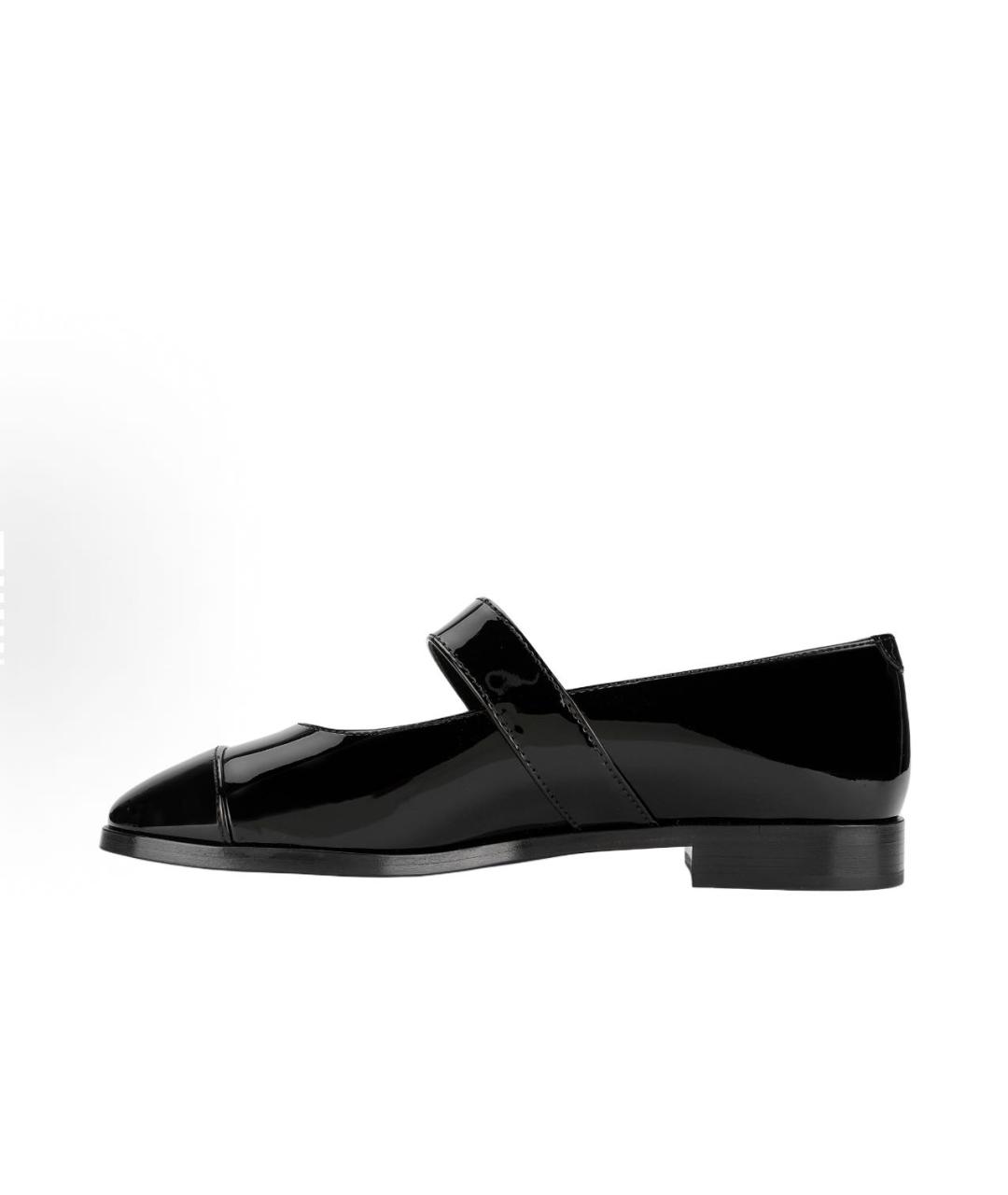 CHANEL Черные туфли из лакированной кожи, фото 2