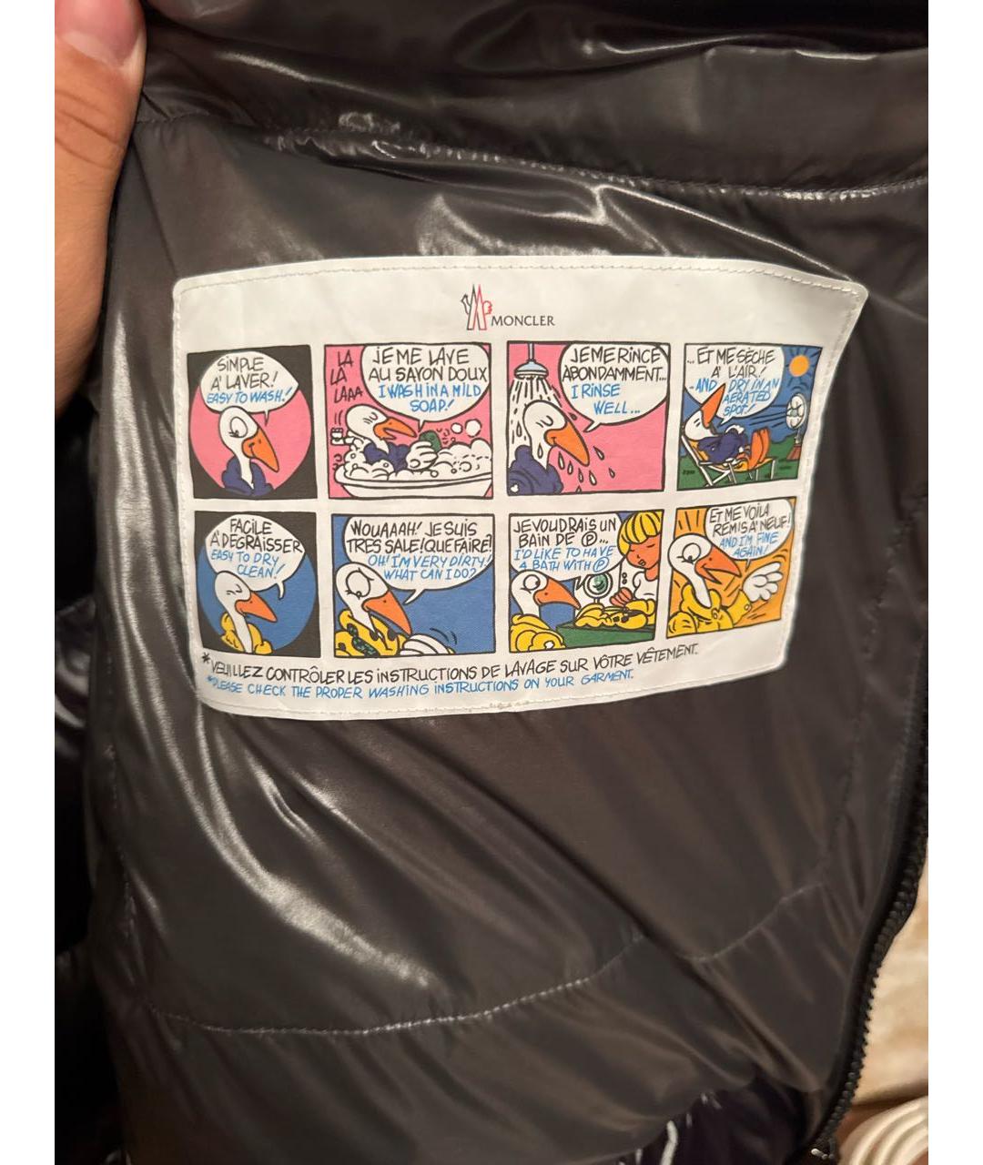 MONCLER Черный жилет, фото 4