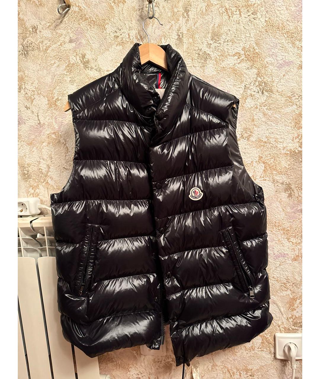MONCLER Черный жилет, фото 9