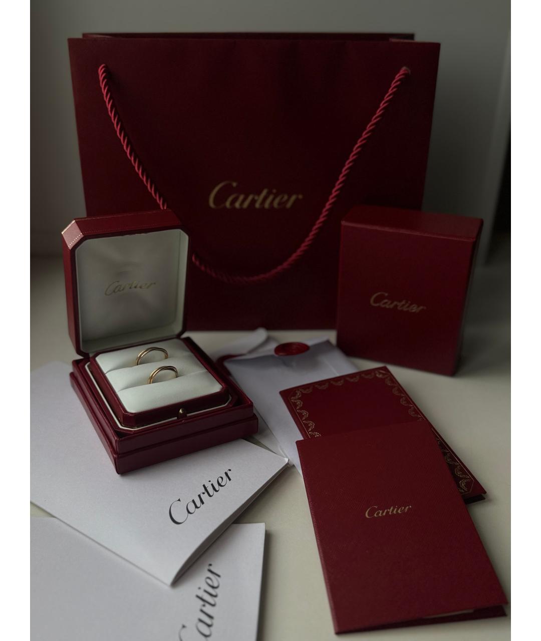CARTIER Розовый комплект из желтого золота, фото 4