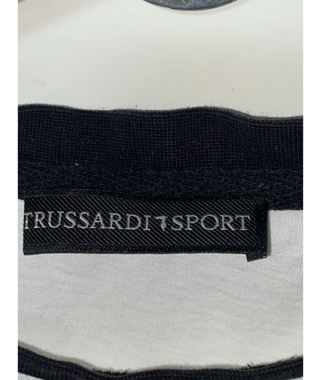 TRUSSARDI Белая хлопковая футболка, фото 3