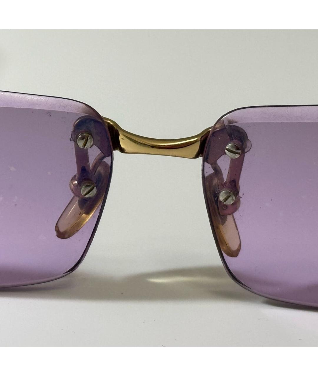 VERSACE Розовые пластиковые солнцезащитные очки, фото 8