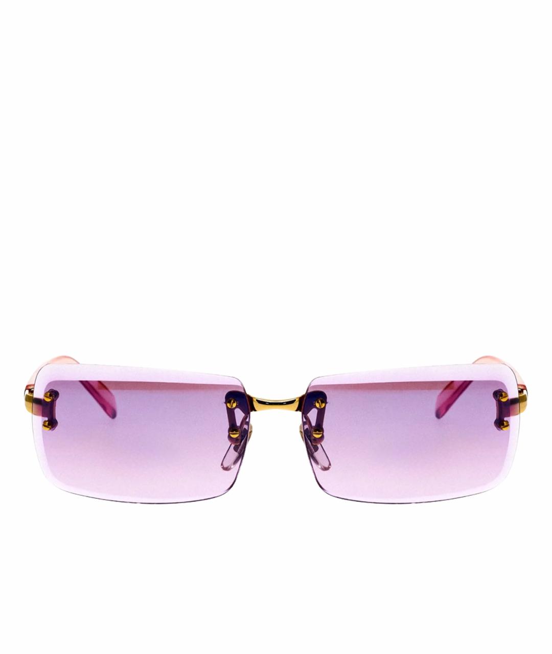 VERSACE Розовые пластиковые солнцезащитные очки, фото 1