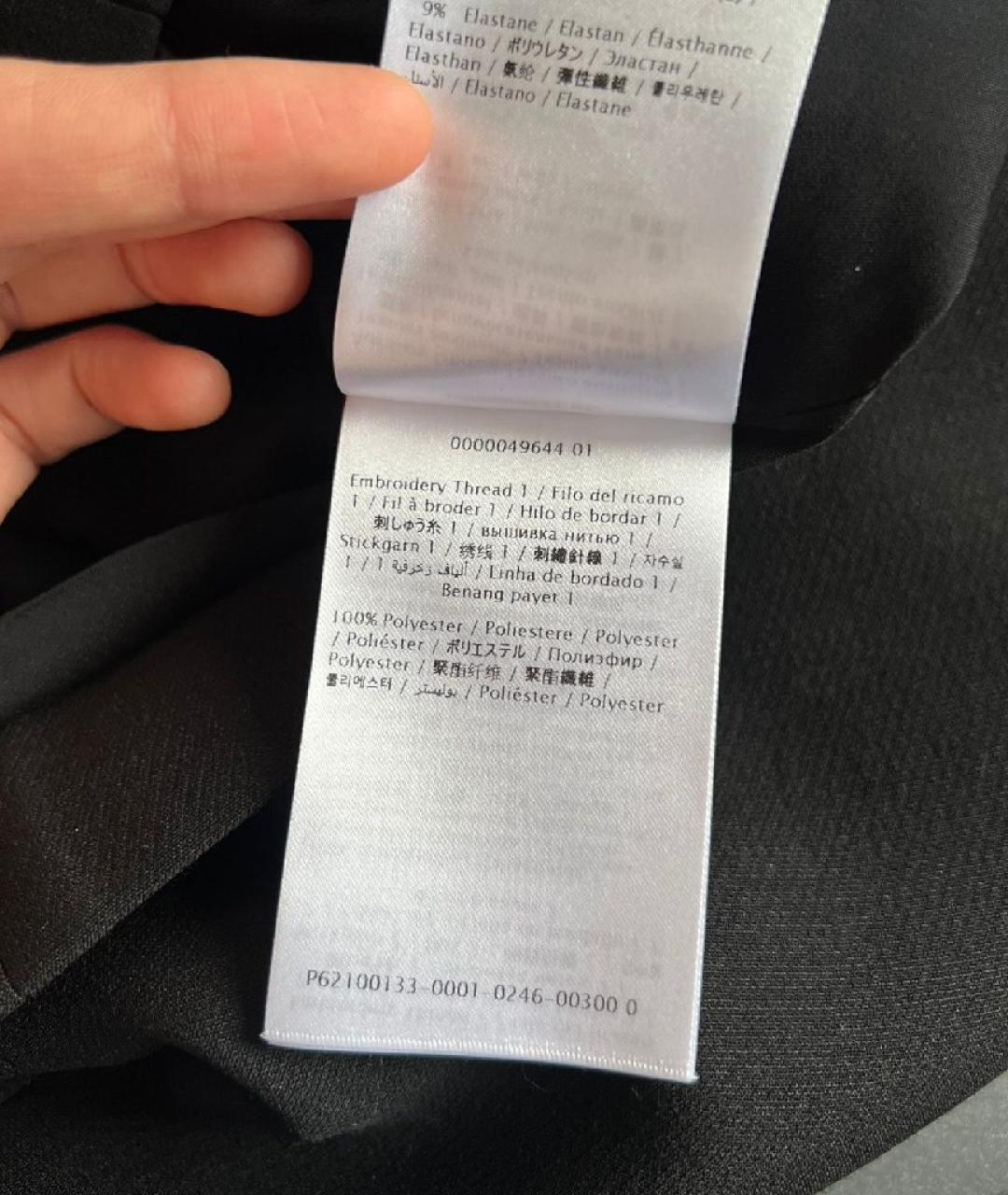 VALENTINO Черное хлопковое платье, фото 9