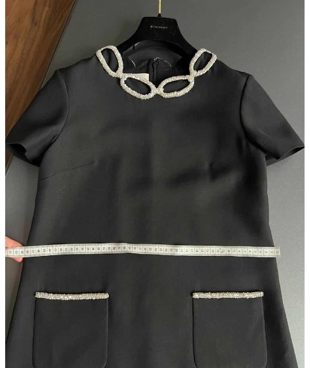 VALENTINO Черное хлопковое платье, фото 6