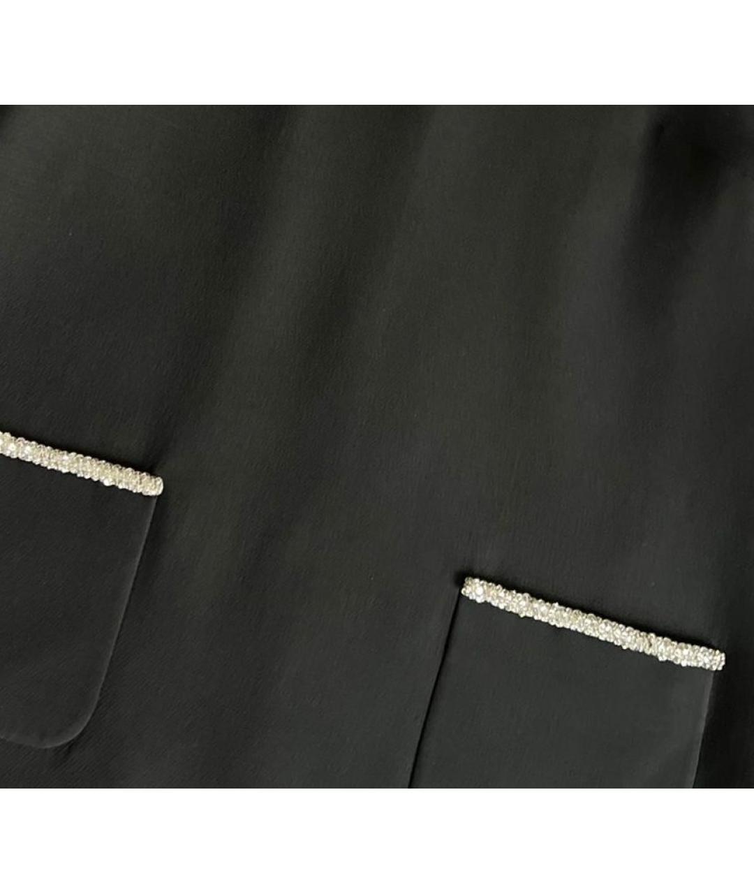 VALENTINO Черное хлопковое платье, фото 4