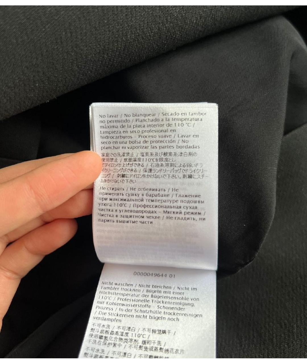 VALENTINO Черное хлопковое платье, фото 8