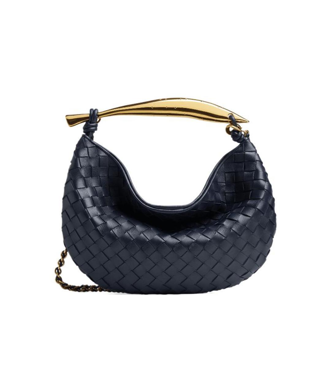 BOTTEGA VENETA Темно-синяя сумка с короткими ручками, фото 1