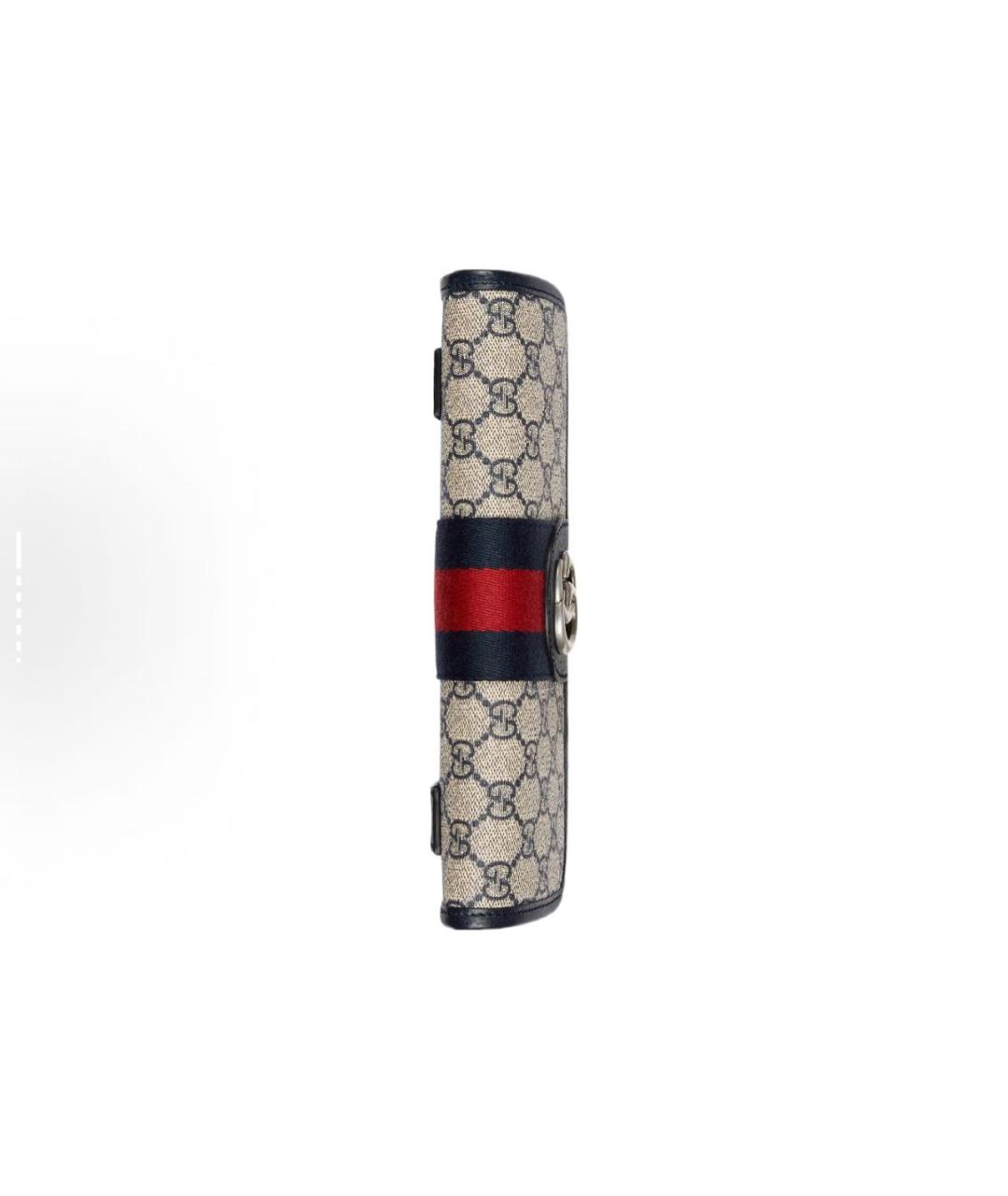 GUCCI Бежевая тканевая поясная сумка, фото 5