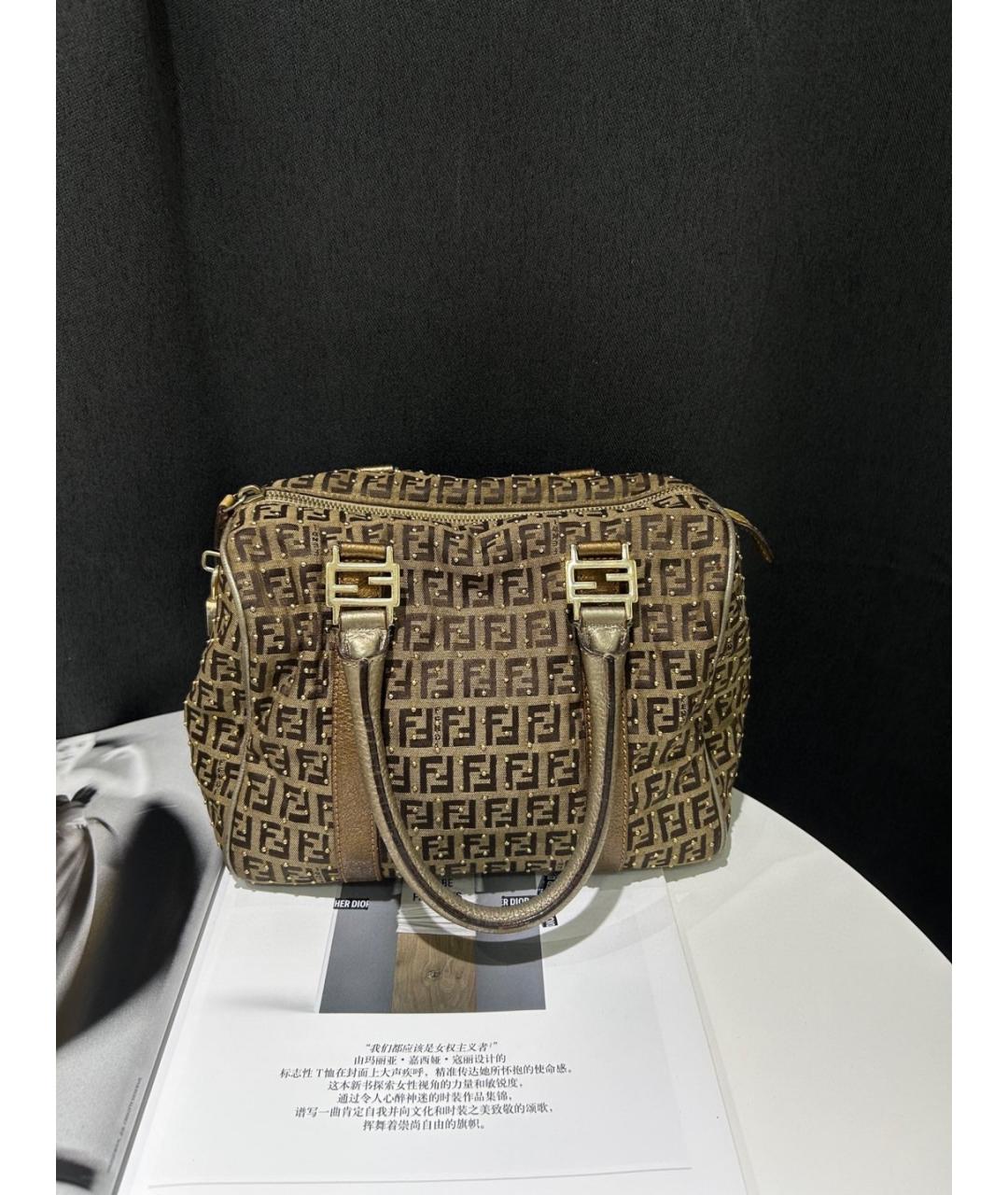 FENDI Тканевая сумка тоут, фото 3