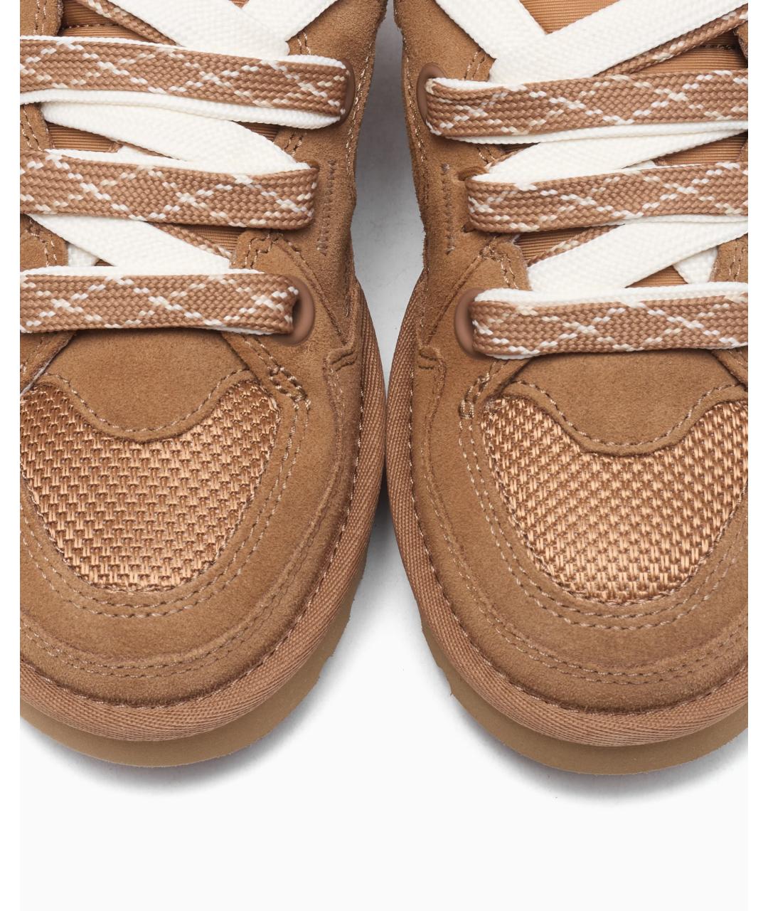 UGG AUSTRALIA Коричневые замшевые кеды, фото 5