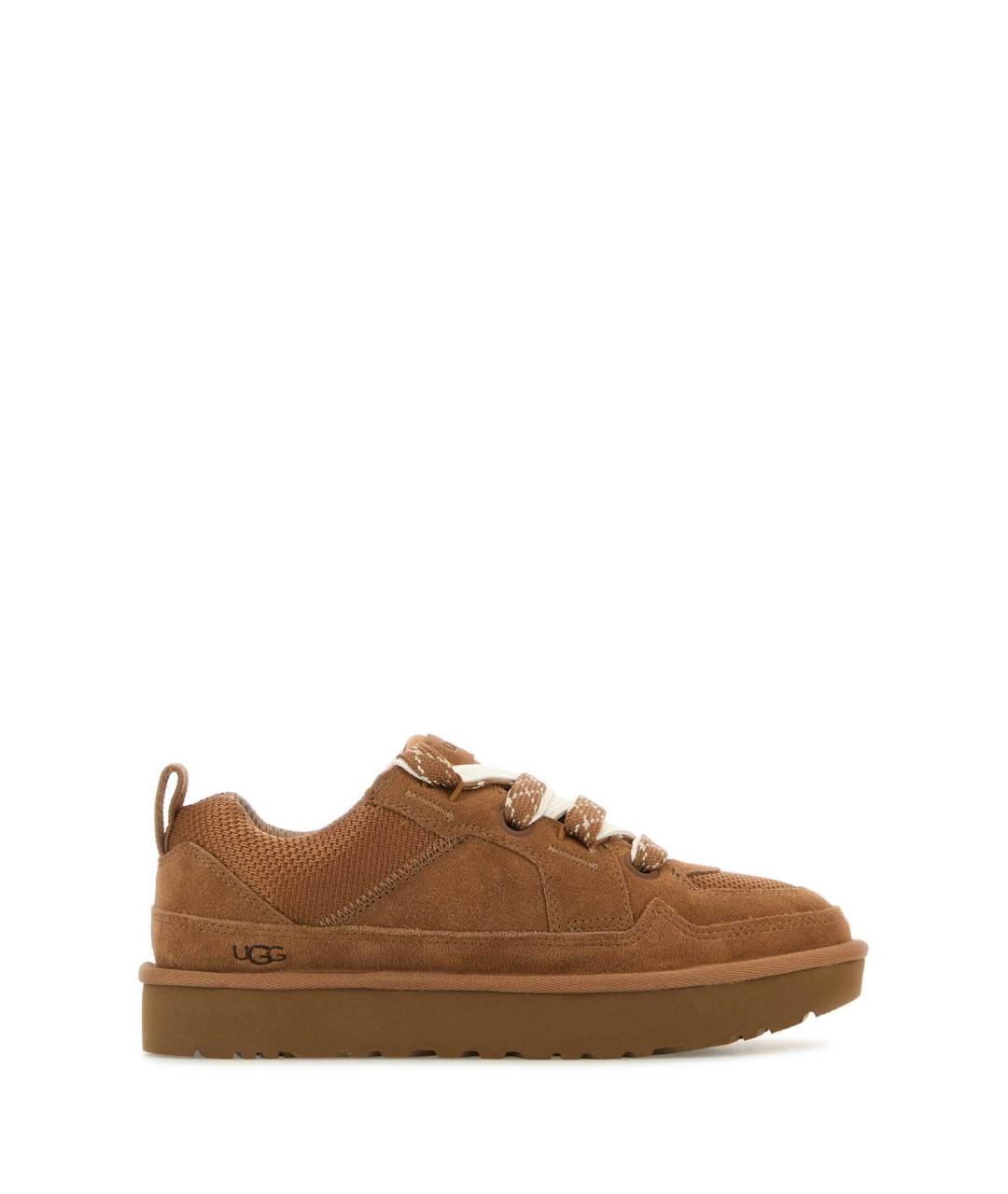 UGG AUSTRALIA Коричневые замшевые кеды, фото 1