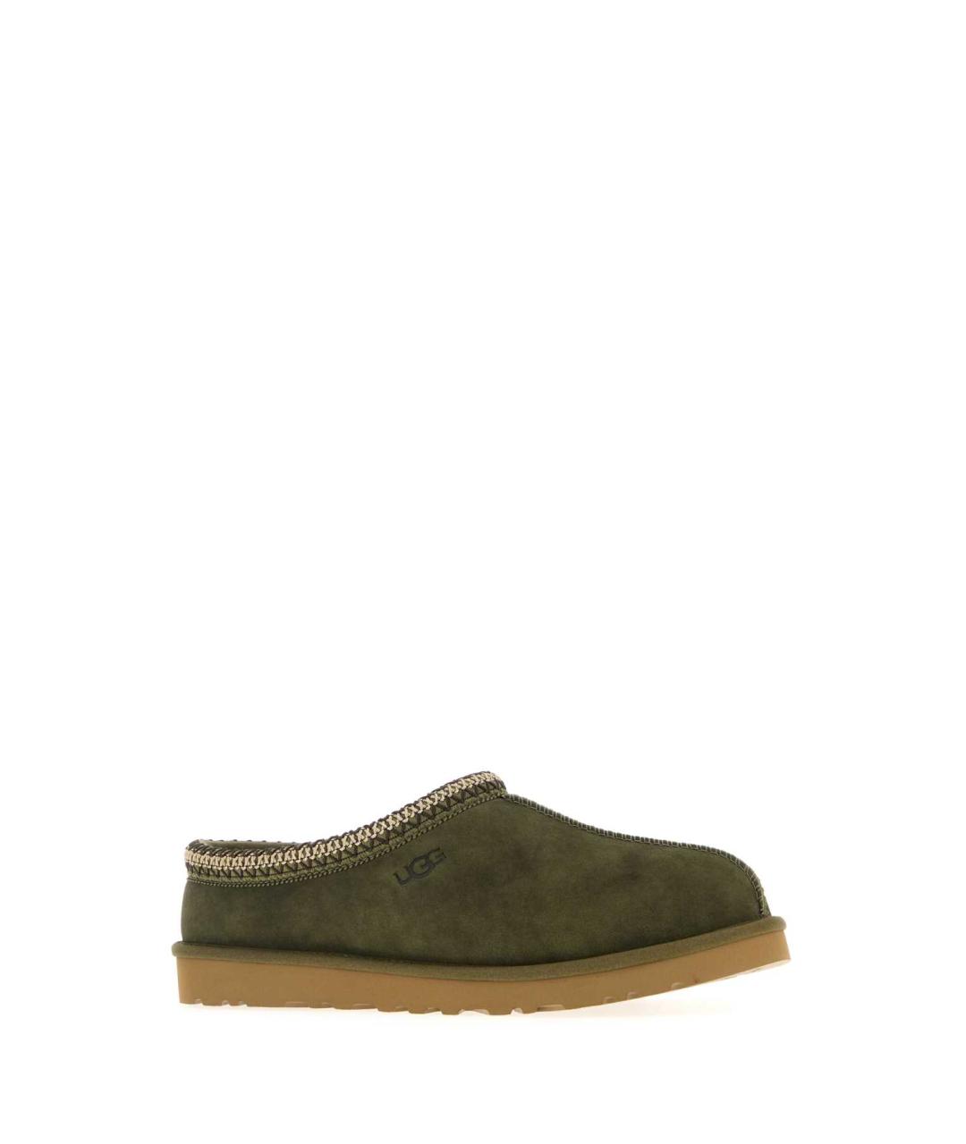 UGG AUSTRALIA Зеленые замшевые шлепанцы, фото 2