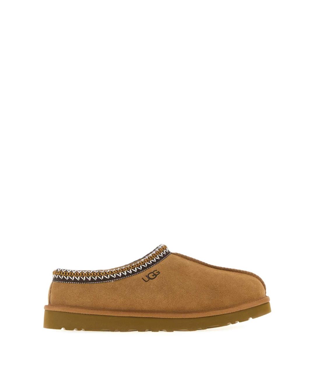 UGG AUSTRALIA Бежевые нубуковые низкие ботинки, фото 1