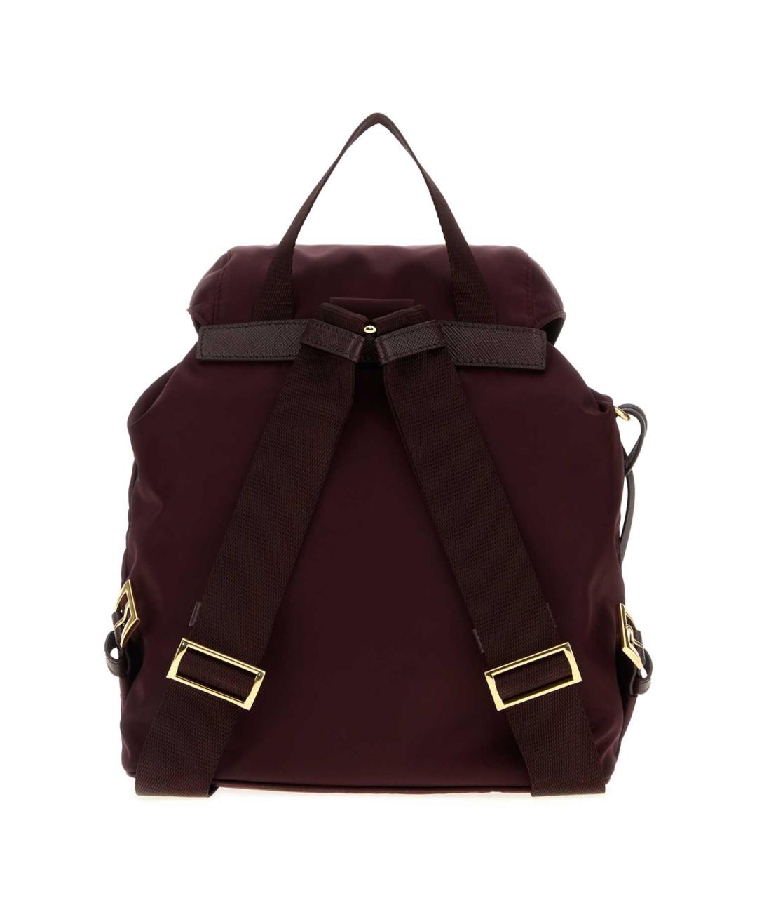 PRADA Бордовый синтетический рюкзак, фото 3