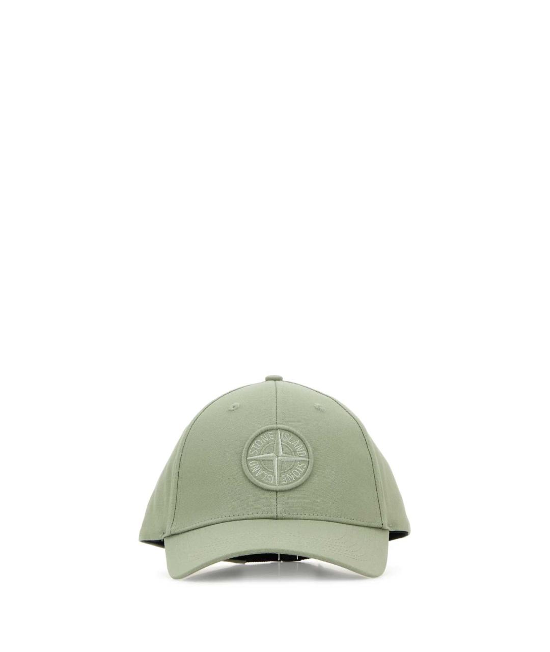 STONE ISLAND Зеленая хлопковая кепка/бейсболка, фото 1