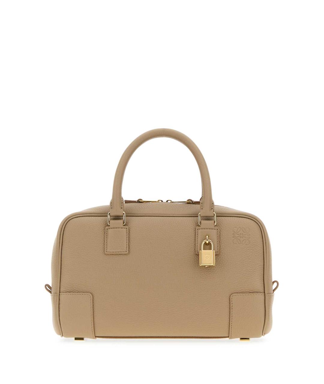 LOEWE Бежевая кожаная сумка тоут, фото 1