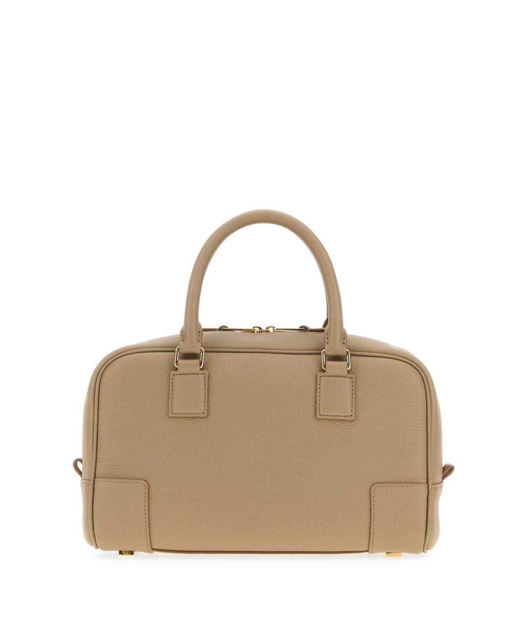 LOEWE Бежевая кожаная сумка тоут, фото 3