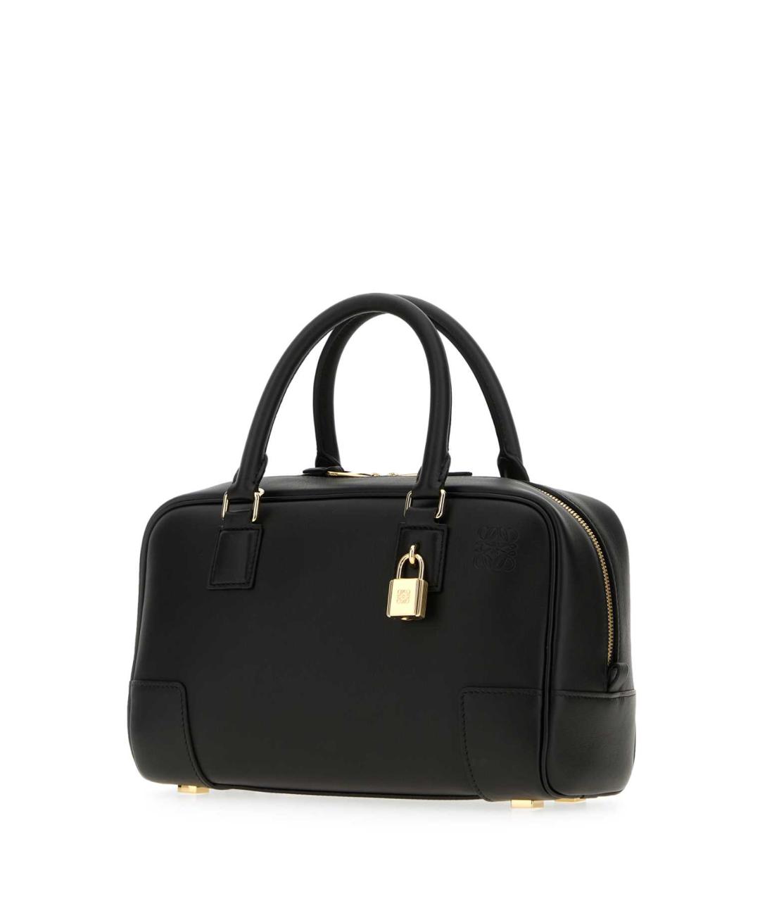 LOEWE Черная кожаная сумка тоут, фото 2