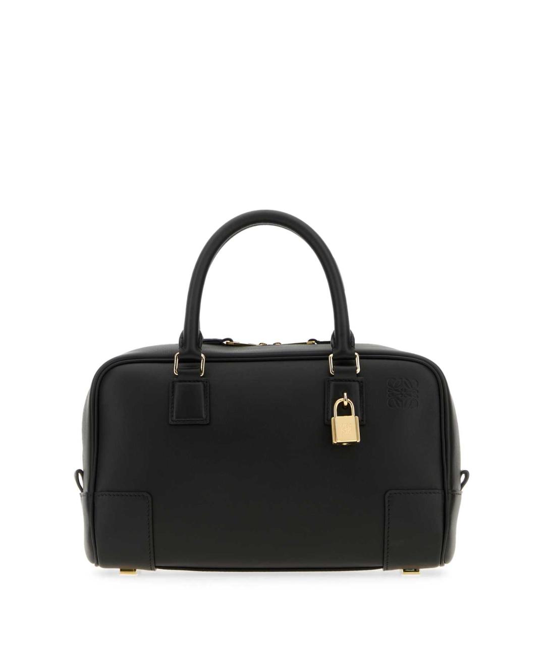 LOEWE Черная кожаная сумка тоут, фото 1