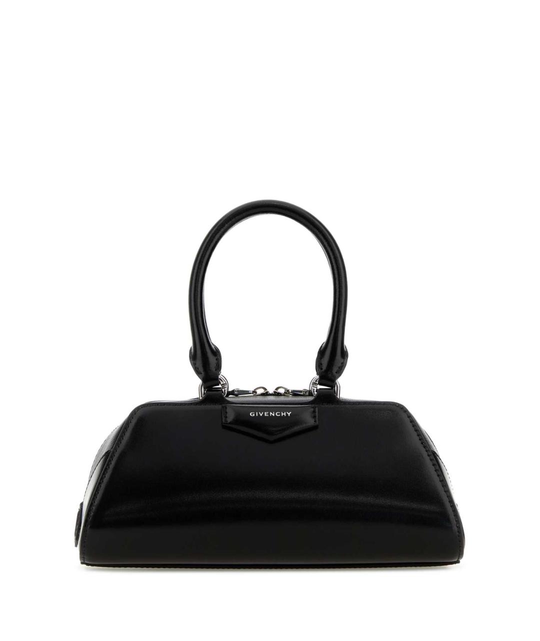 GIVENCHY Черная кожаная сумка с короткими ручками, фото 1