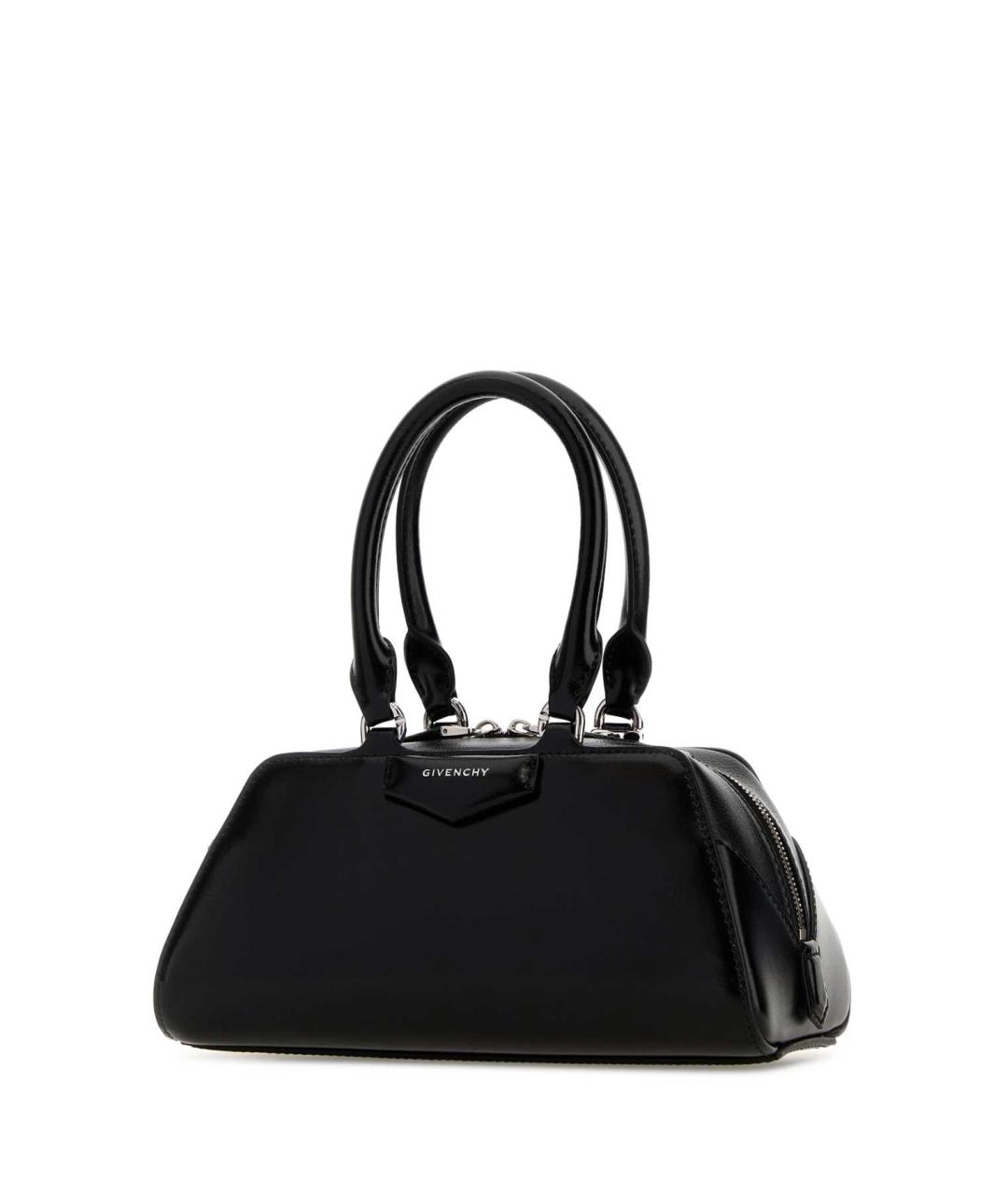 GIVENCHY Черная кожаная сумка с короткими ручками, фото 2