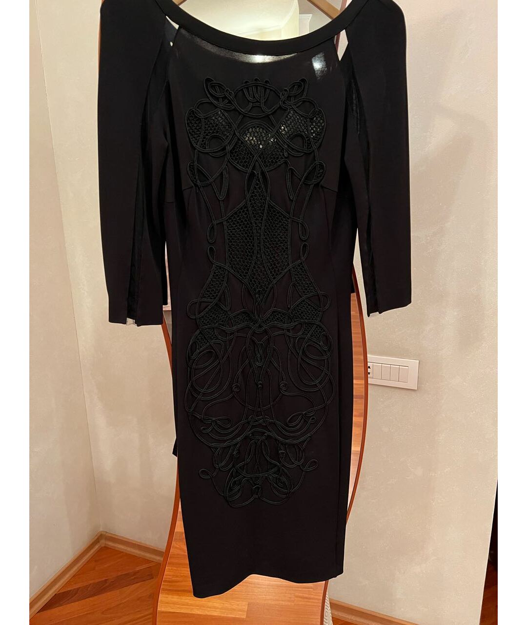 ZUHAIR MURAD Черное полиэстеровое коктейльное платье, фото 6