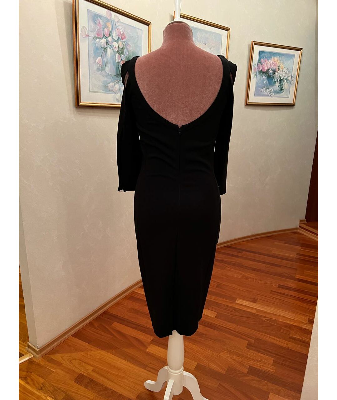 ZUHAIR MURAD Черное полиэстеровое коктейльное платье, фото 4