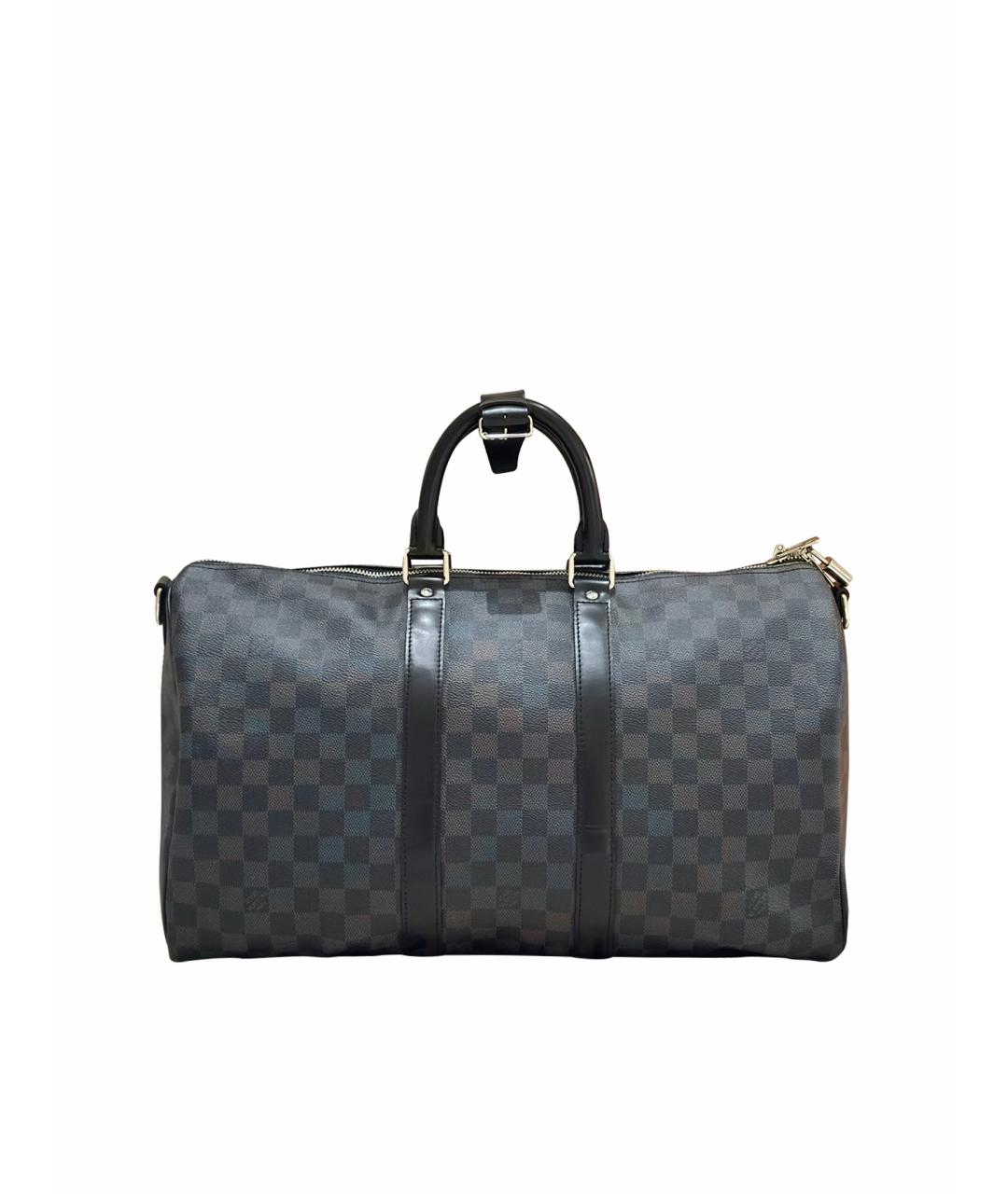 LOUIS VUITTON Черная дорожная/спортивная сумка из искусственной кожи, фото 1