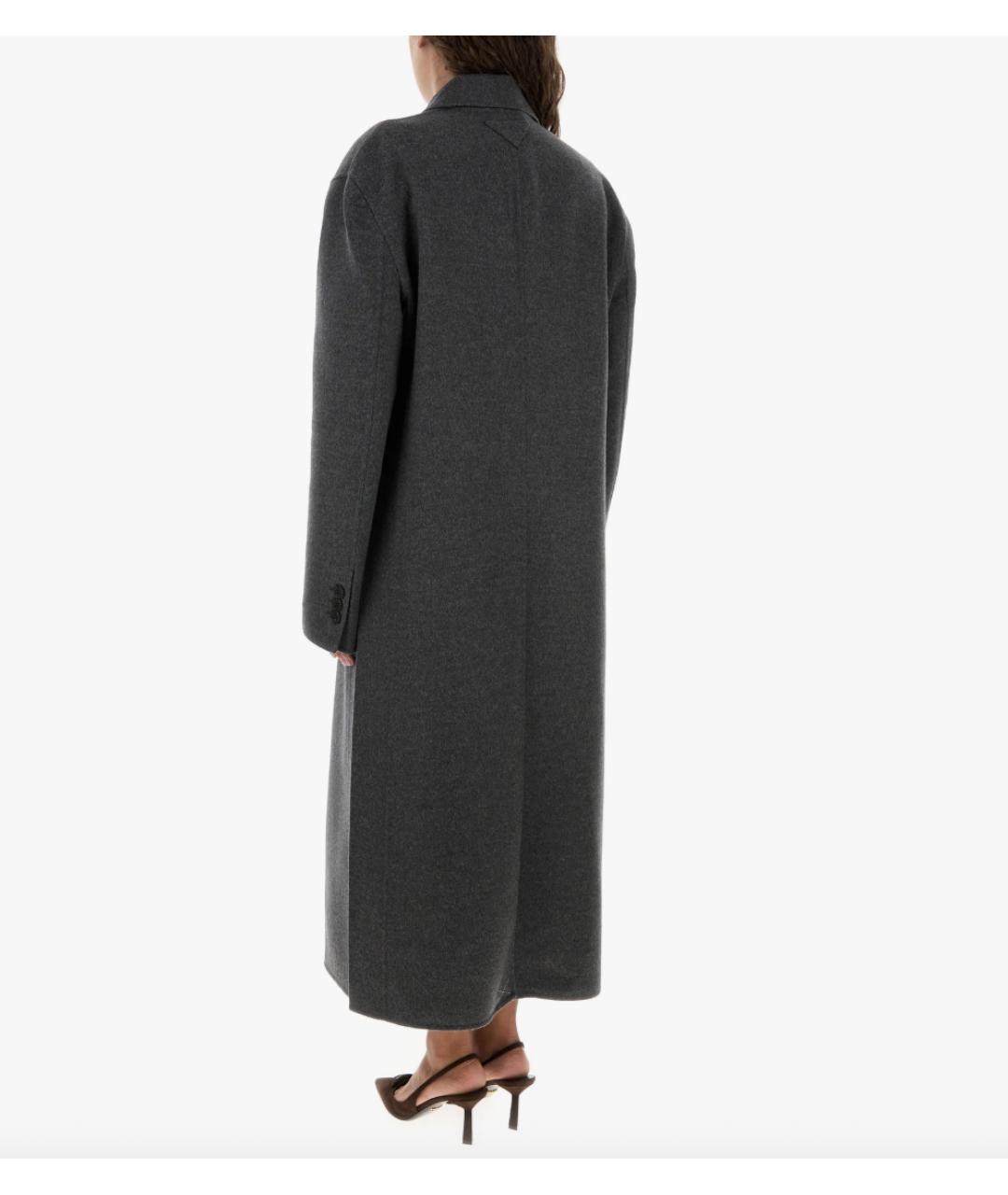 PRADA Антрацитовое шерстяное пальто, фото 3