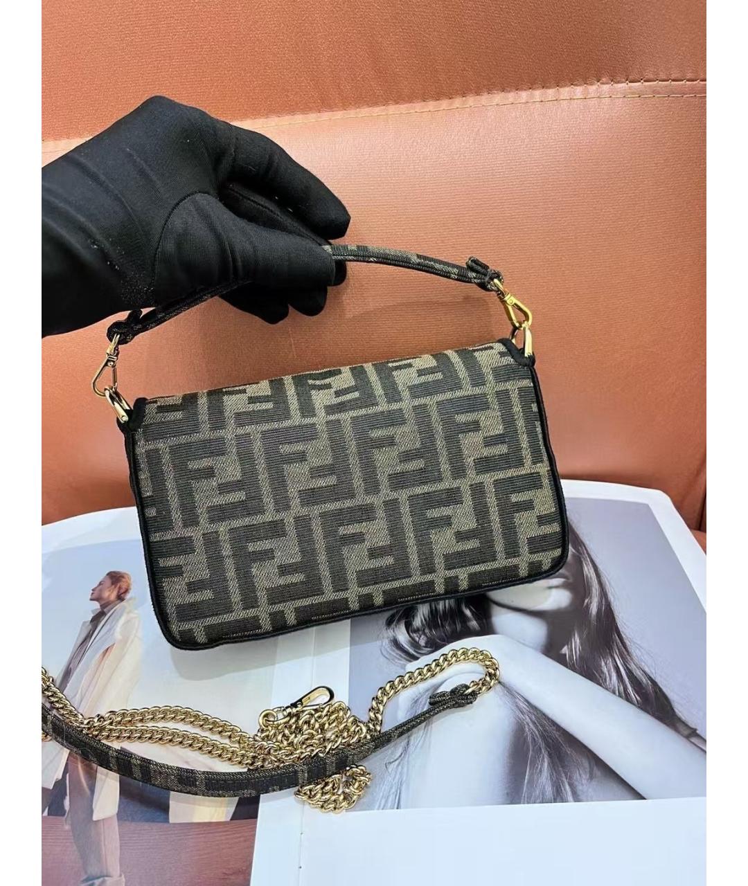 FENDI Тканевая сумка через плечо, фото 3