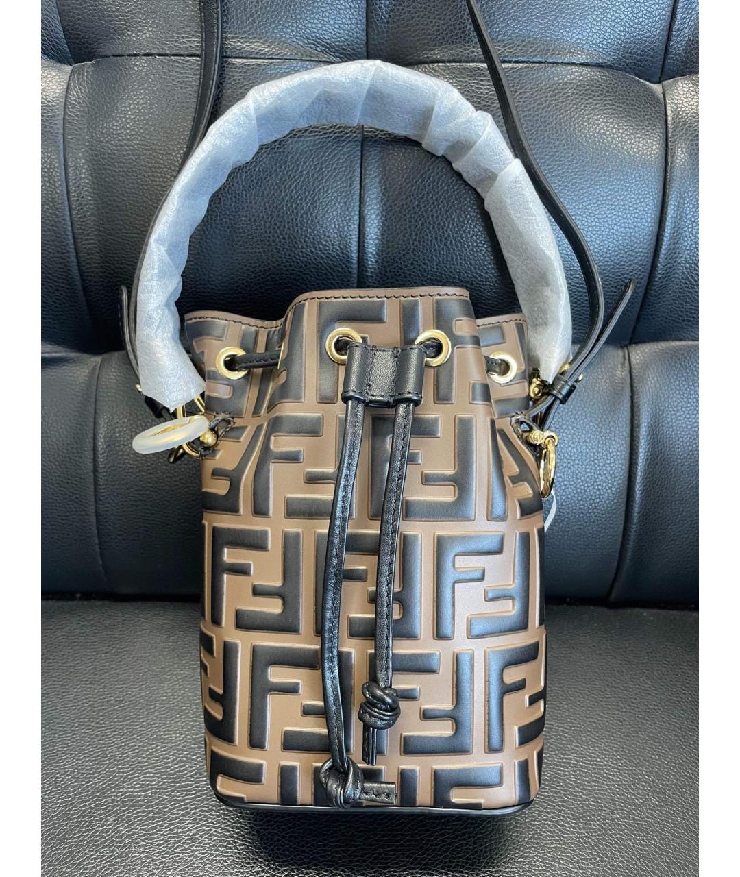 FENDI Кожаная сумка через плечо, фото 3