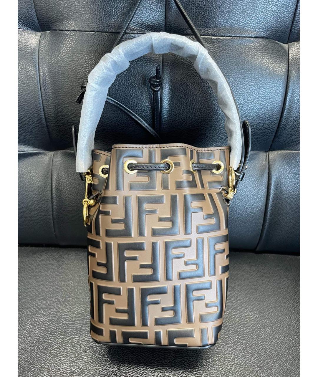 FENDI Кожаная сумка через плечо, фото 6