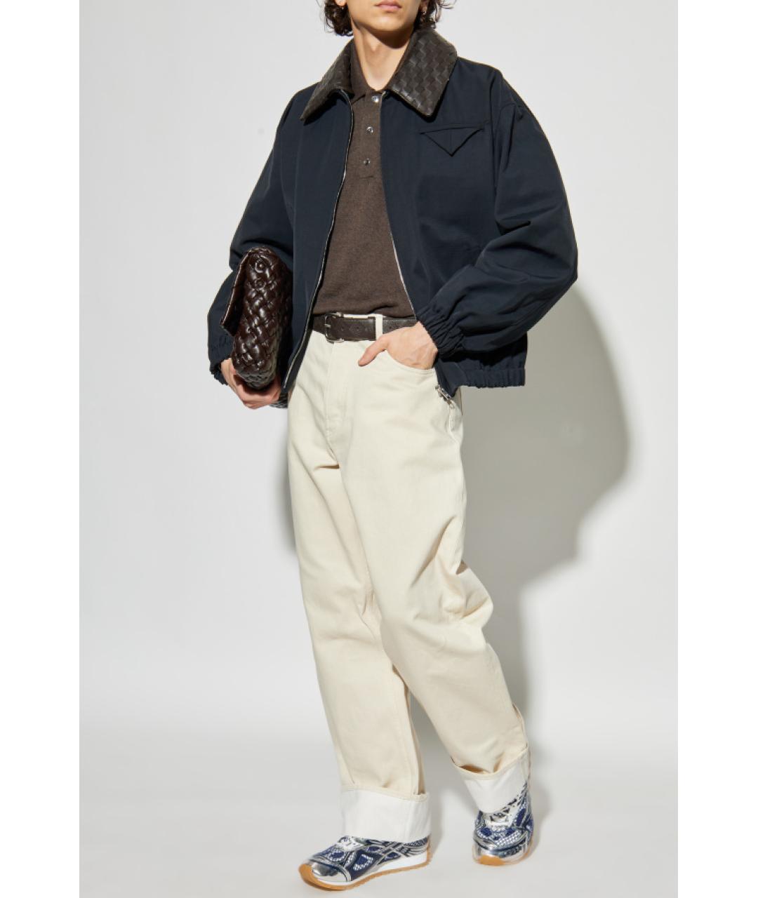 BOTTEGA VENETA Темно-синяя хлопковая куртка, фото 3