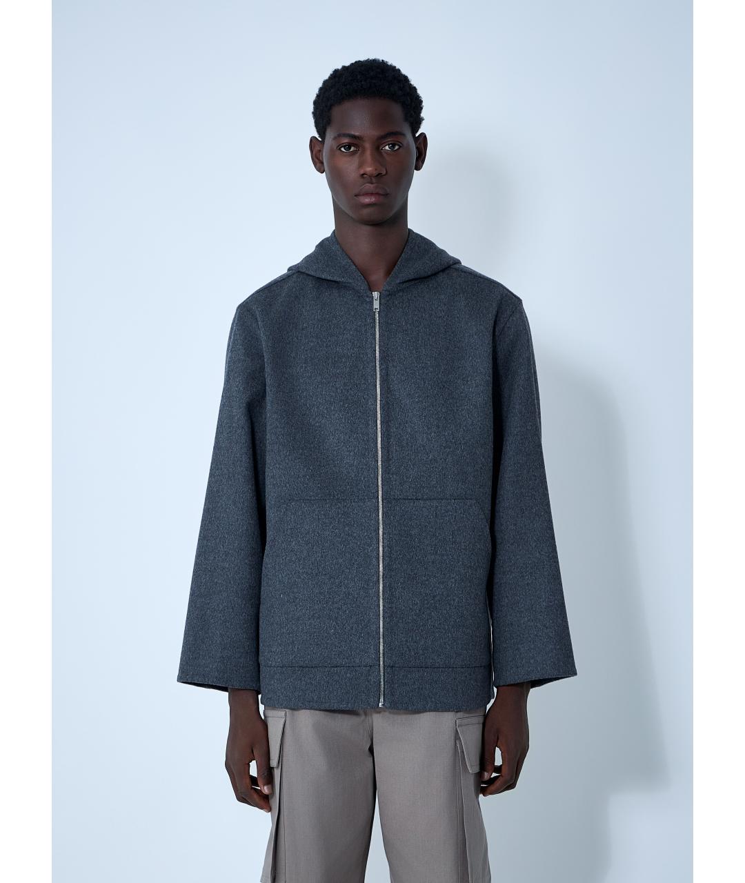 BOTTEGA VENETA Серая шерстяная куртка, фото 2