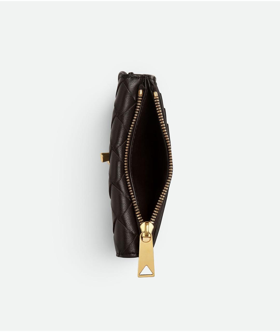 BOTTEGA VENETA Коричневый кожаный кошелек, фото 4