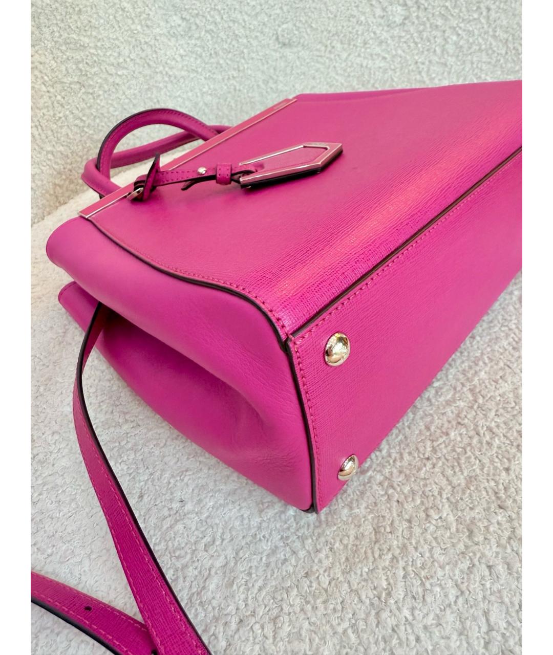 FENDI Фиолетовая кожаная сумка через плечо, фото 7