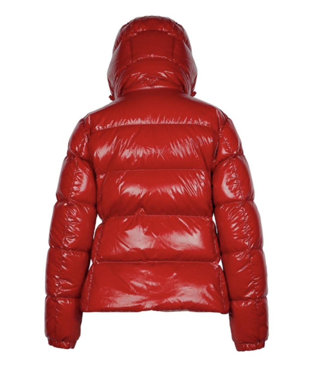 MONCLER Красная синтетическая куртка, фото 2