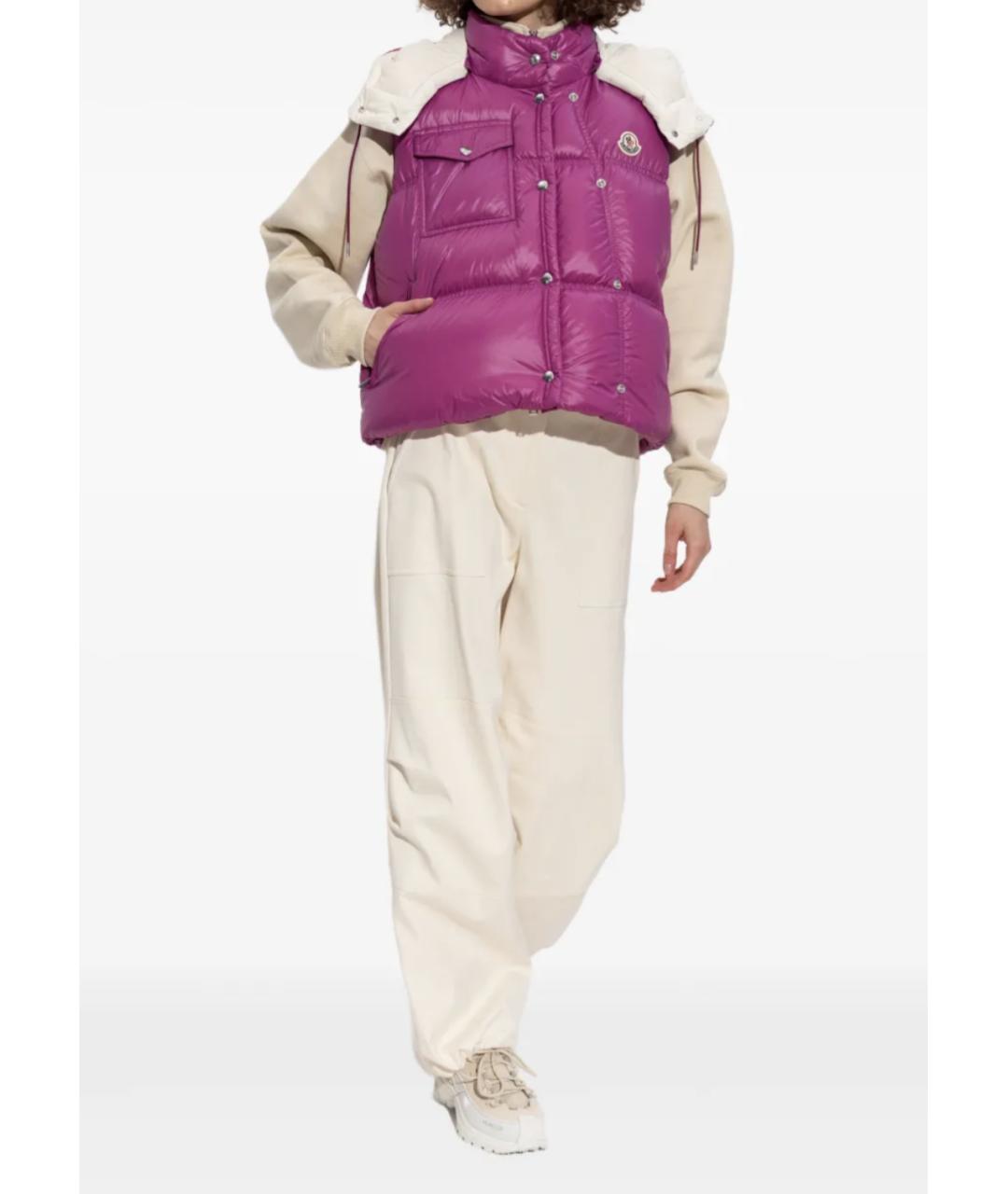 MONCLER Фуксия жилет, фото 5