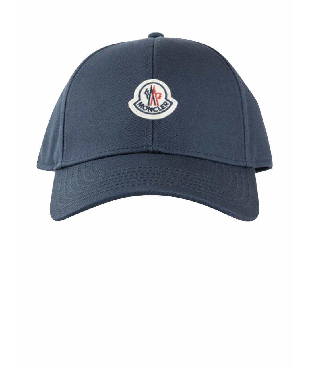MONCLER Синяя хлопковая кепка/бейсболка, фото 1