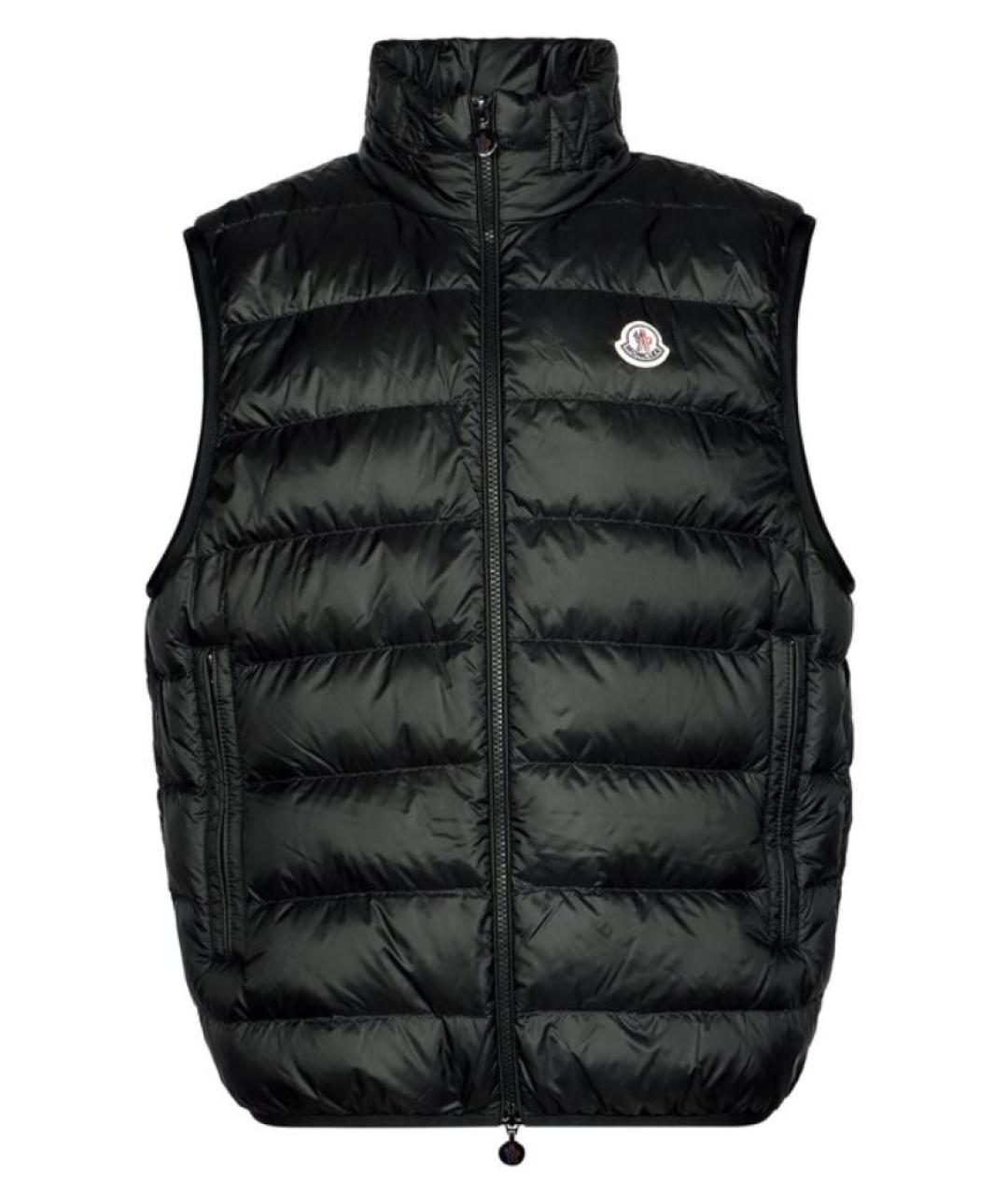 MONCLER Черный жилет, фото 1