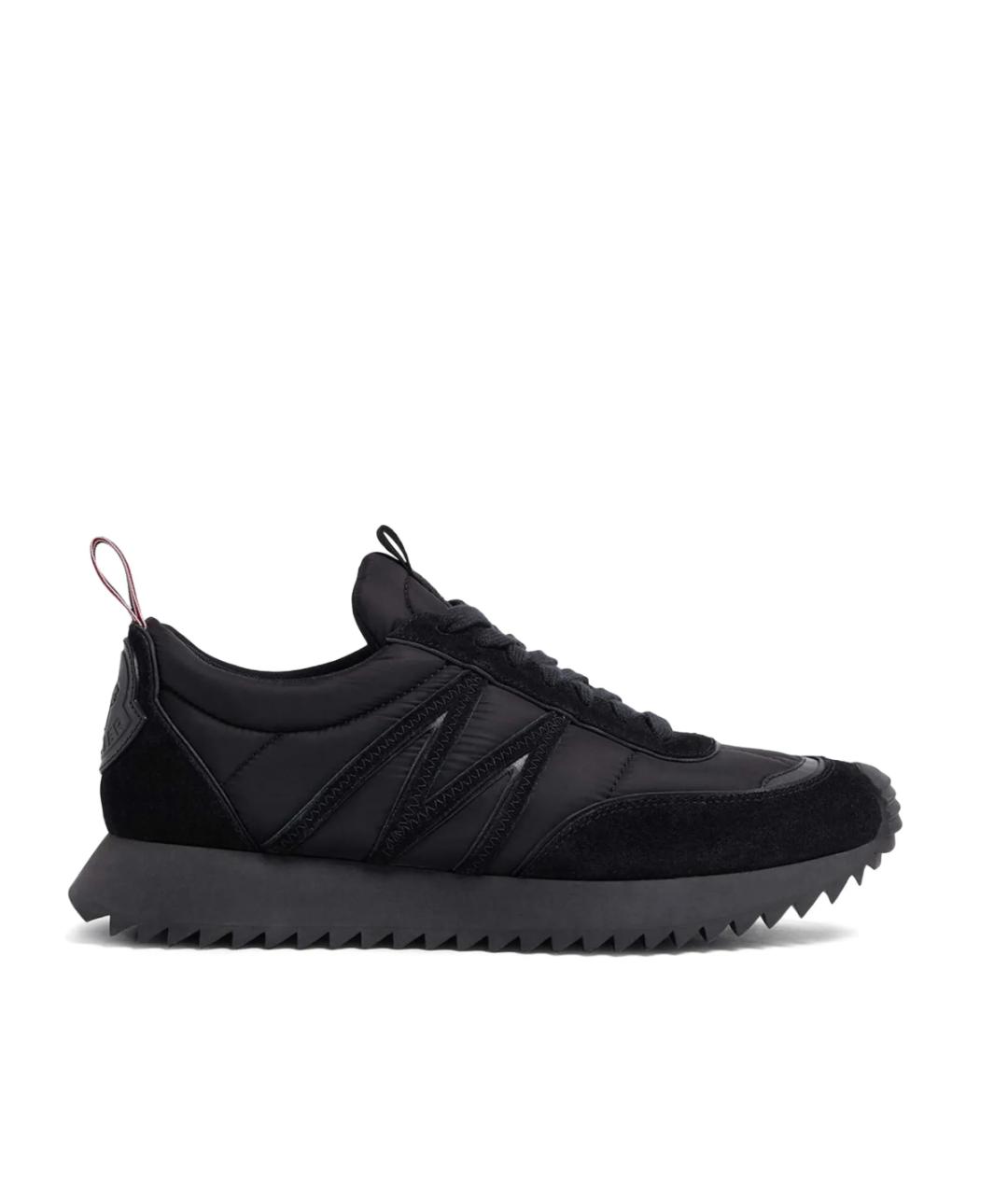 MONCLER Черные низкие кроссовки / кеды, фото 1