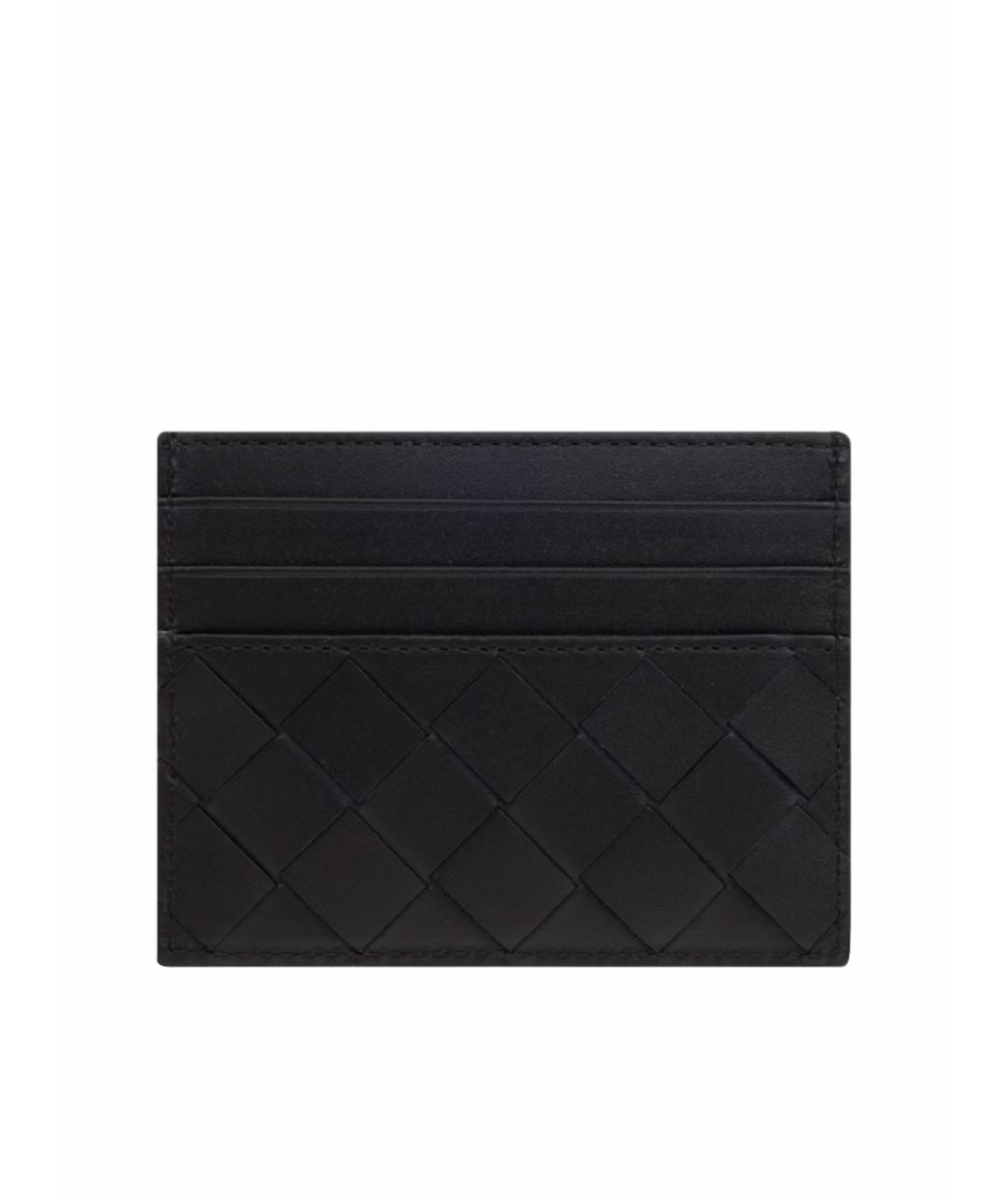 BOTTEGA VENETA Черный кожаный кардхолдер, фото 1