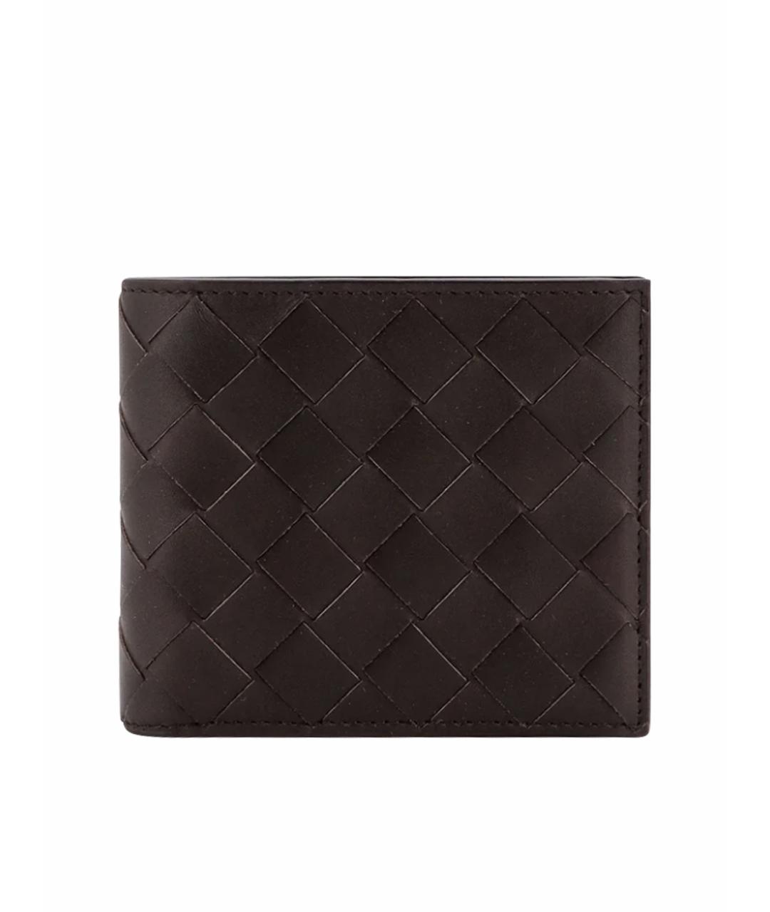 BOTTEGA VENETA Коричневый кожаный кошелек, фото 1
